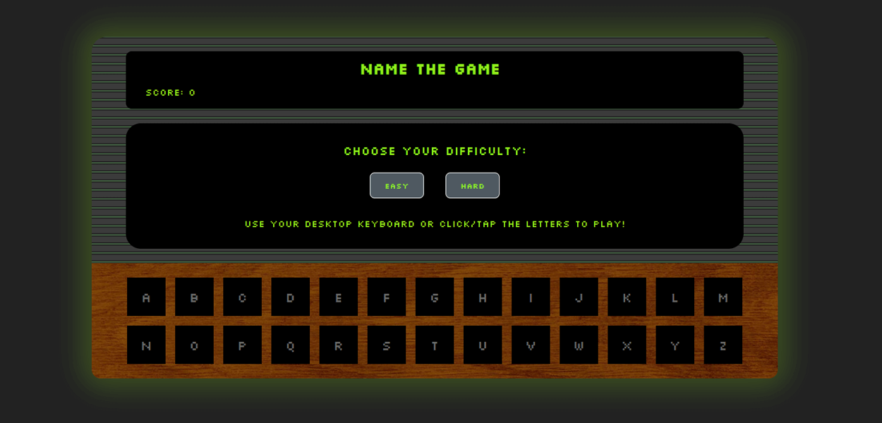 Name The Game